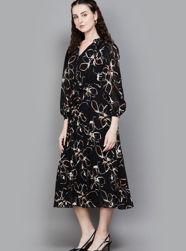 VERO MODA Floral Print Wrap Dress