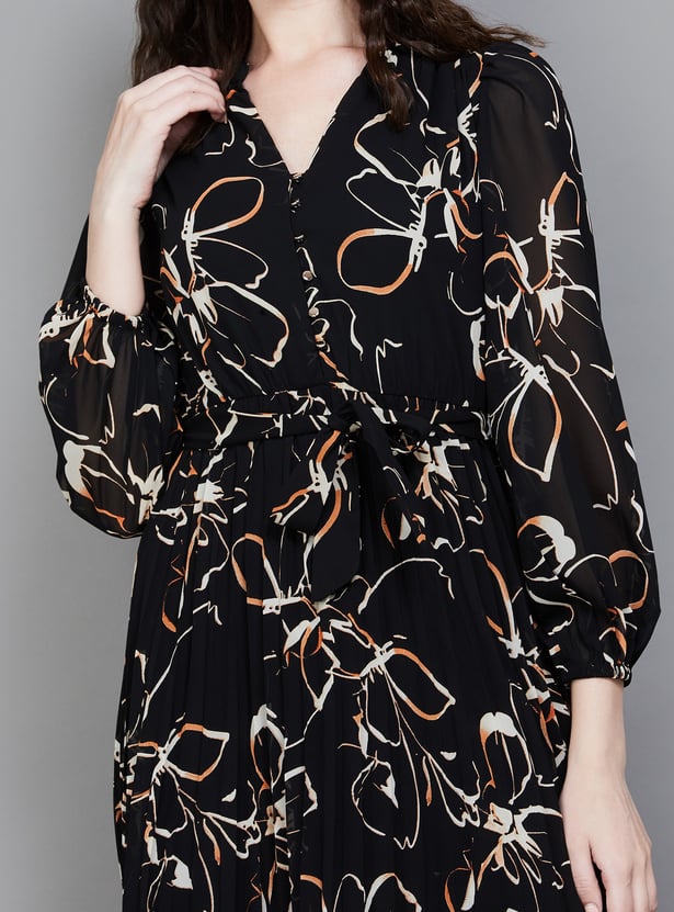 VERO MODA Floral Print Wrap Dress