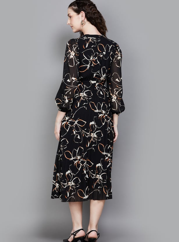 VERO MODA Floral Print Wrap Dress