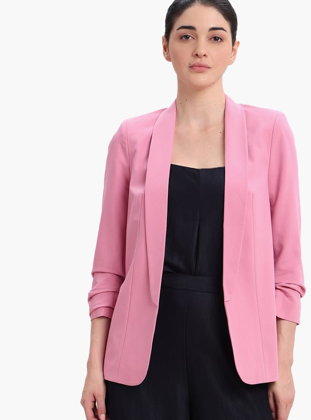 VERO MODA Solid Single-Breasted Formal Blazer