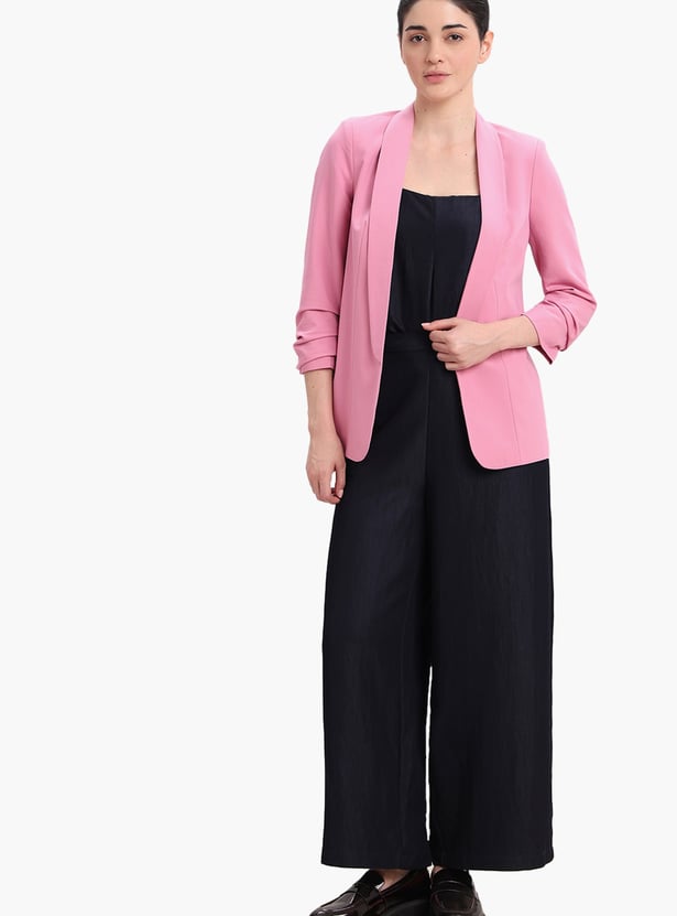 VERO MODA Solid Single-Breasted Formal Blazer