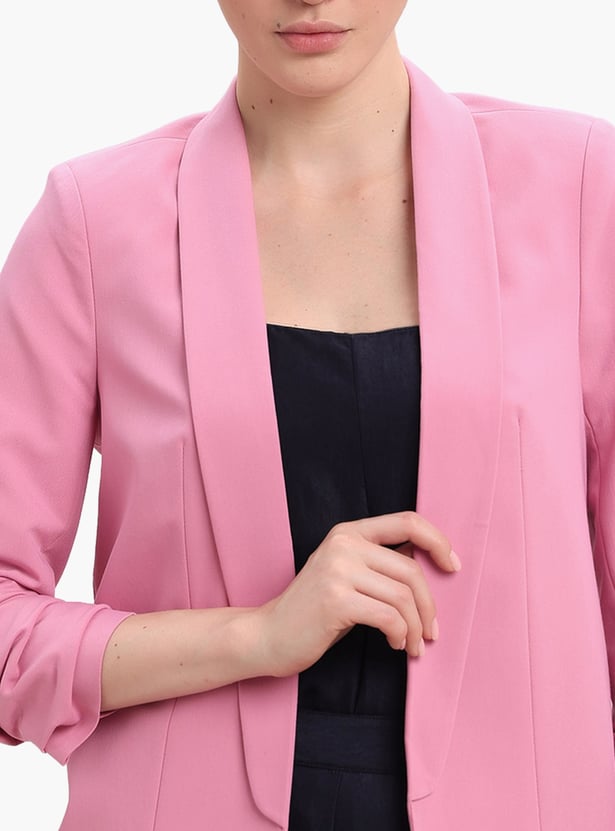 VERO MODA Solid Single-Breasted Formal Blazer