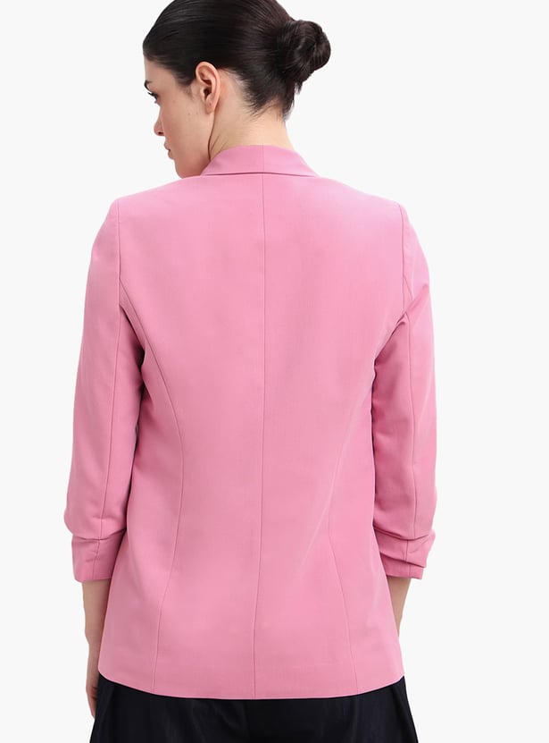 VERO MODA Solid Single-Breasted Formal Blazer