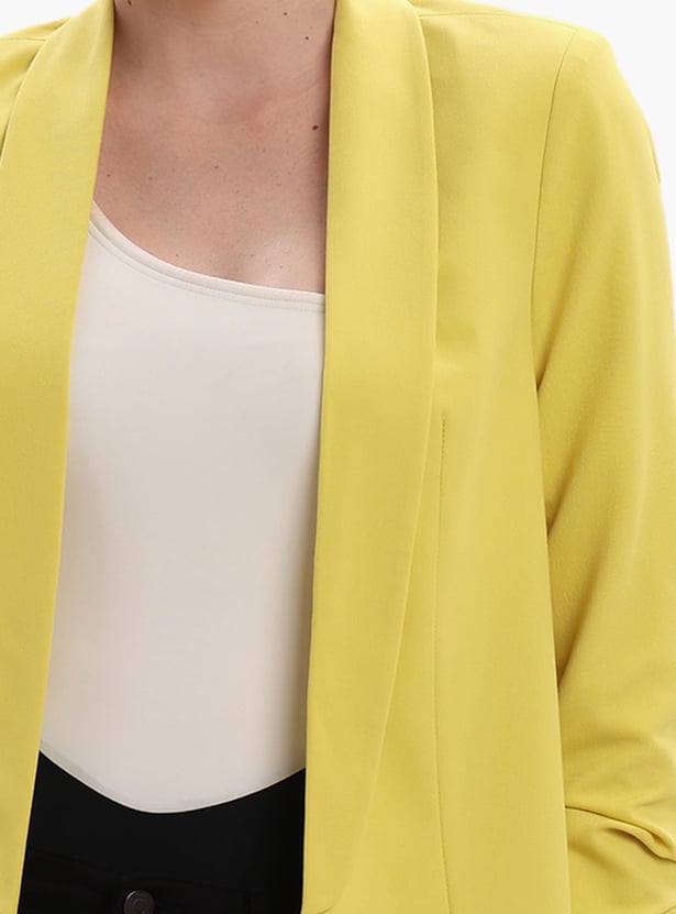 VERO MODA Solid Single-Breasted Formal Blazer