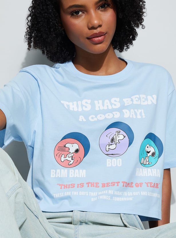 GINGER Snoopy Character T-shirt