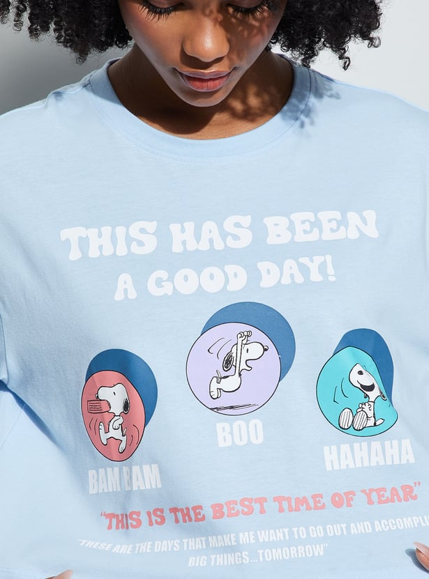 GINGER Snoopy Character T-shirt