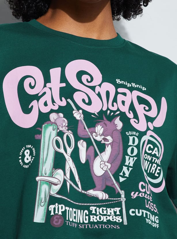 GINGER TOM AND JERRY CHARACTER T-shirt