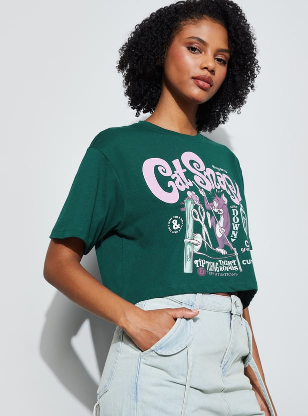 GINGER TOM AND JERRY CHARACTER T-shirt