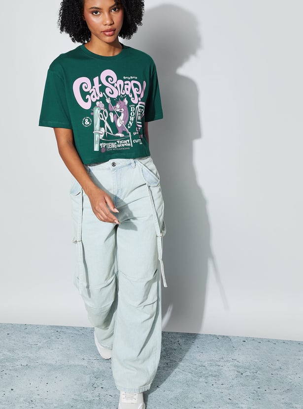 GINGER TOM AND JERRY CHARACTER T-shirt