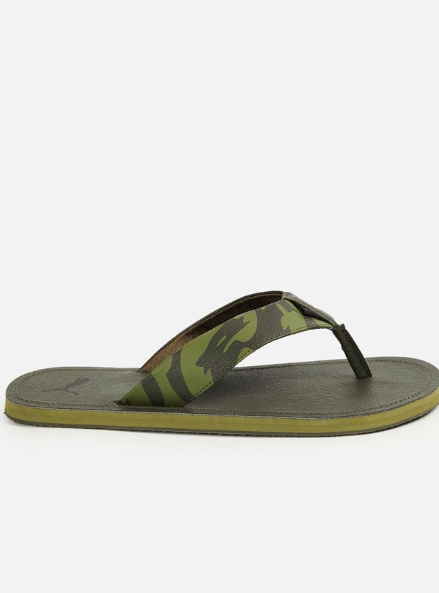 PUMA Camouflage Print Flip Flops