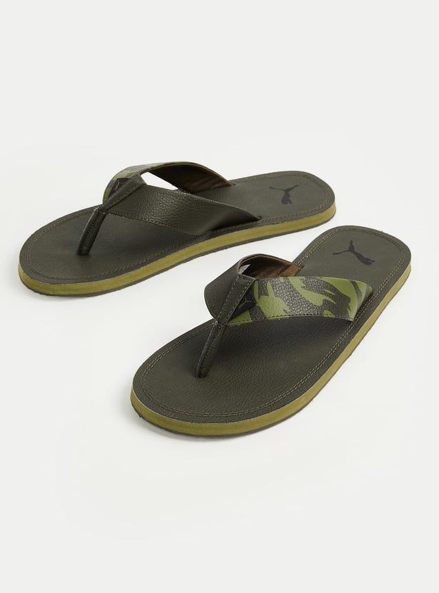 PUMA Camouflage Print Flip Flops