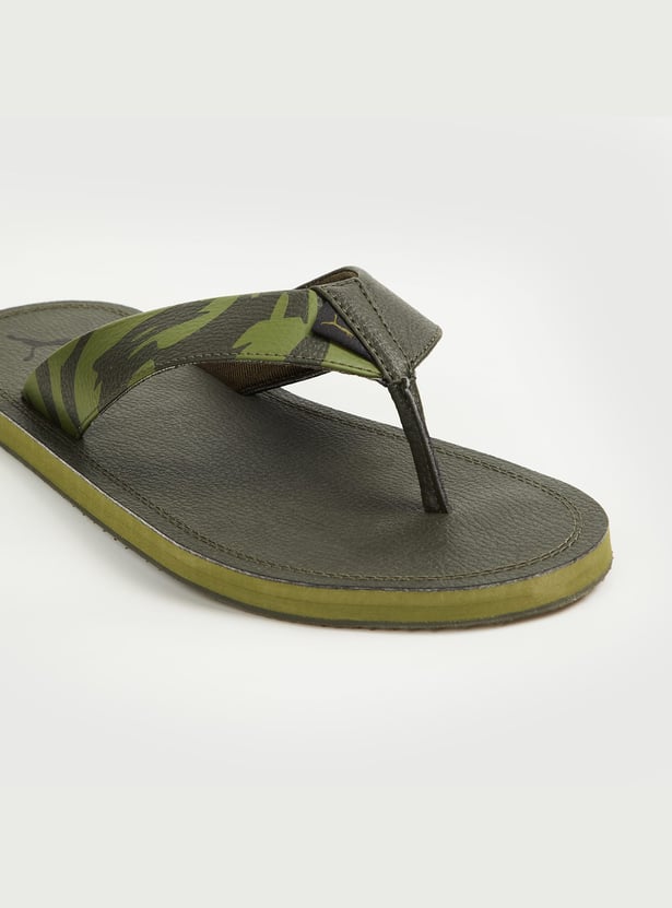 PUMA Camouflage Print Flip Flops