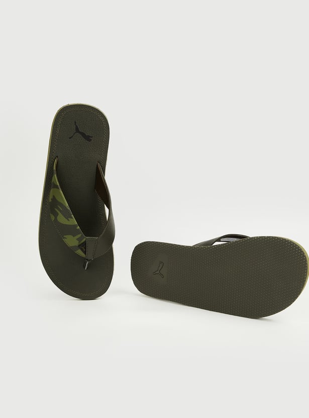 PUMA Camouflage Print Flip Flops