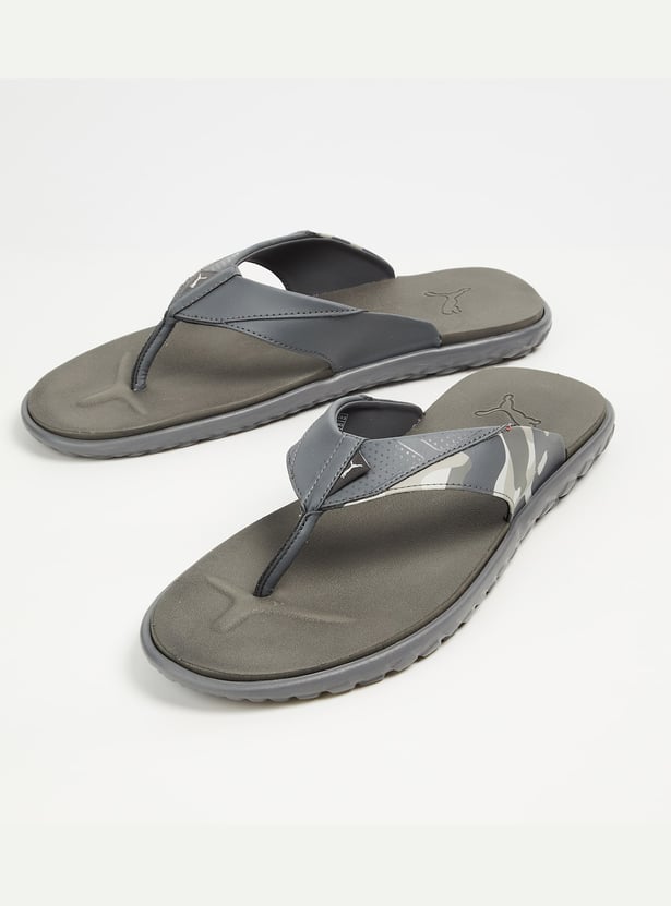 PUMA Camouflage Print Flip Flops
