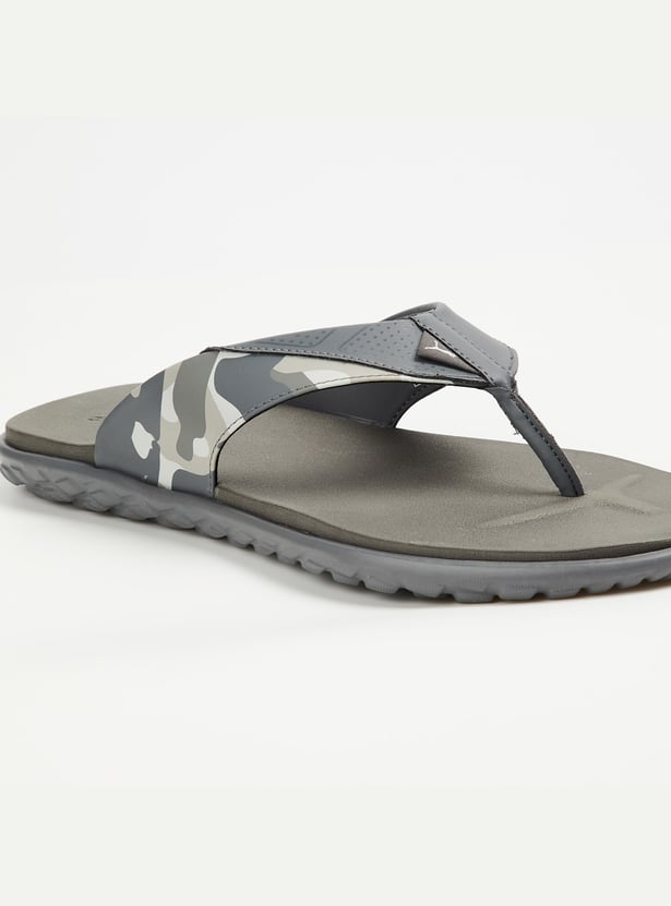 PUMA Camouflage Print Flip Flops