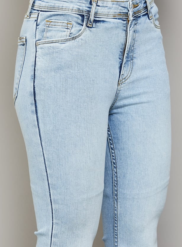 KRAUS Lightwashed Flared Jeans