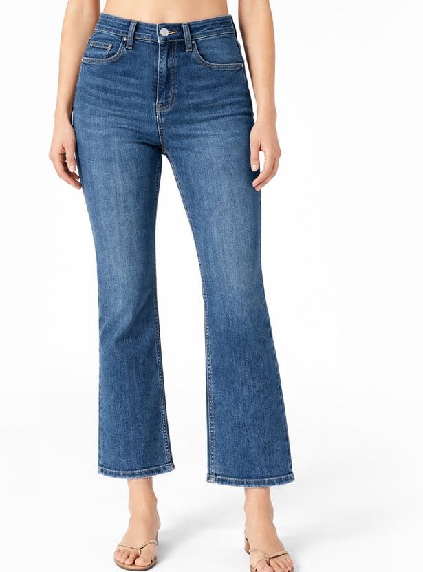 KRAUS Stonewashed Flared Jeans