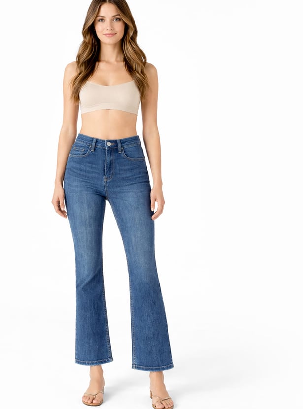 KRAUS Stonewashed Flared Jeans