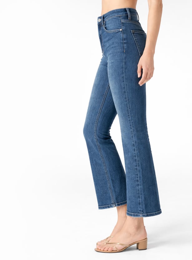 KRAUS Stonewashed Flared Jeans