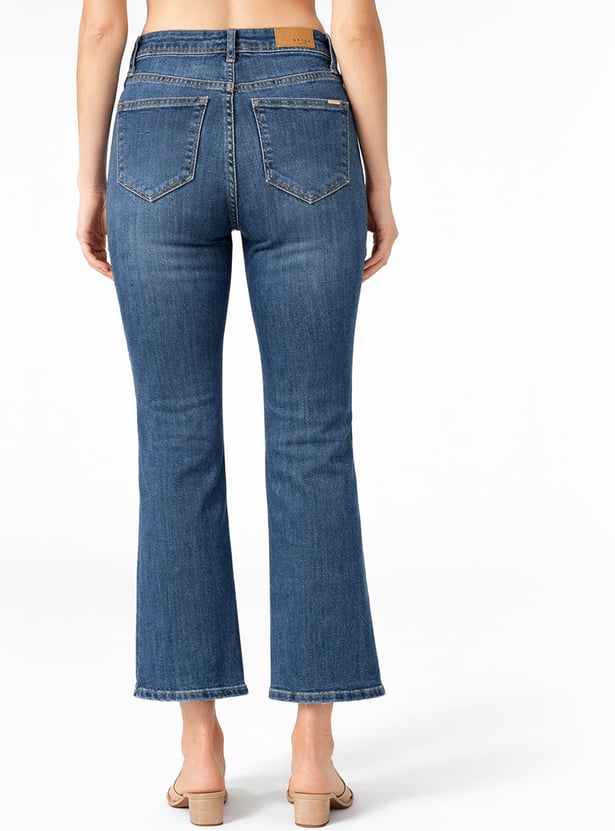KRAUS Stonewashed Flared Jeans