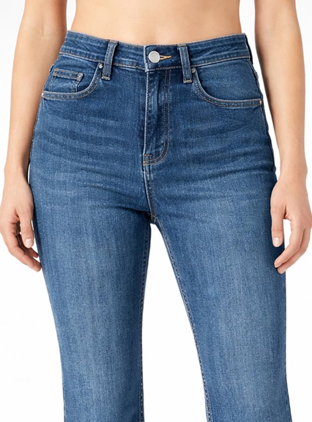 KRAUS Stonewashed Flared Jeans