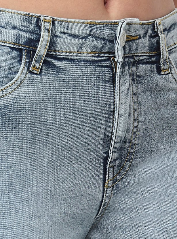 KRAUS Solid Straight Fit Jeans