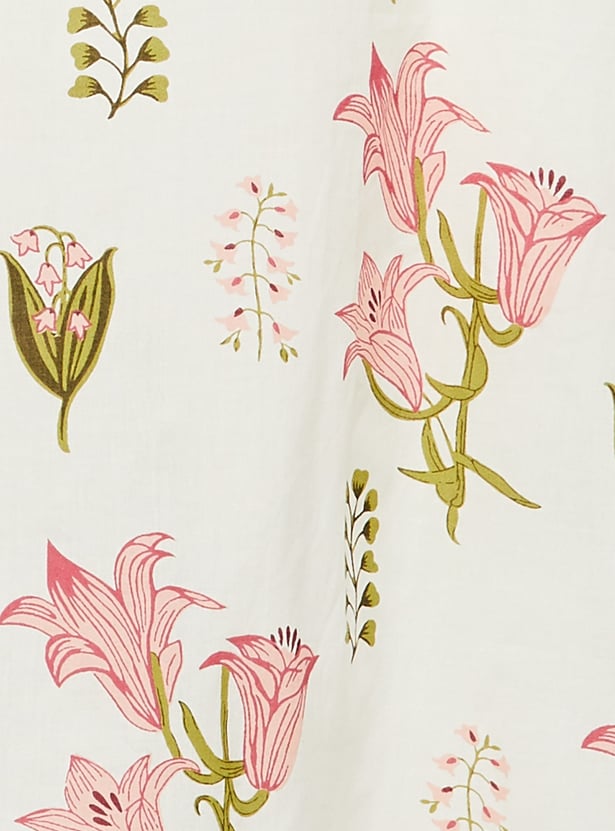 LIBAS Floral Print Straight Kurta