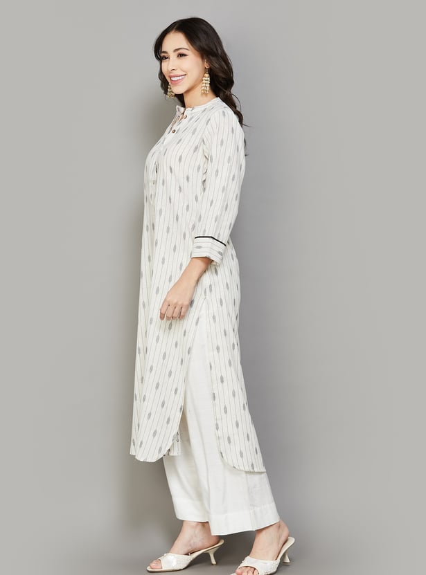 LIBAS Woven Design Straight Kurta