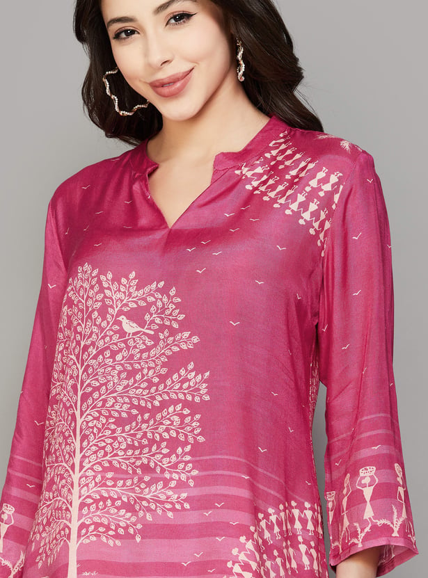 LIBAS Ethnic Motif Straight Kurti