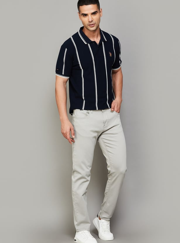US POLO ASSN Striped Polo T-shirt