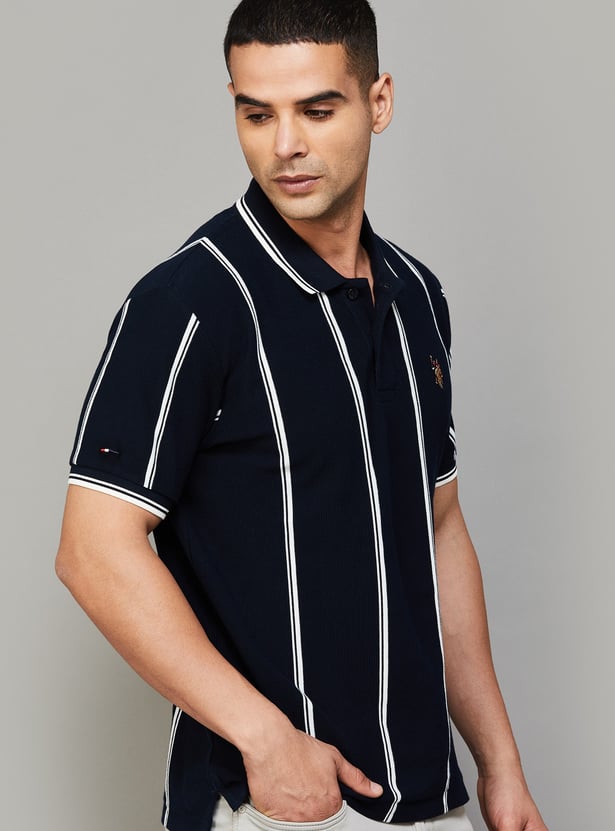 US POLO ASSN Striped Polo T-shirt