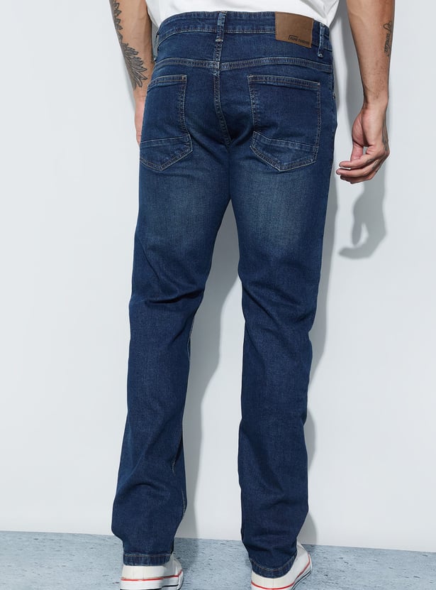 FAME FOREVER Washed Slim Straight Jeans