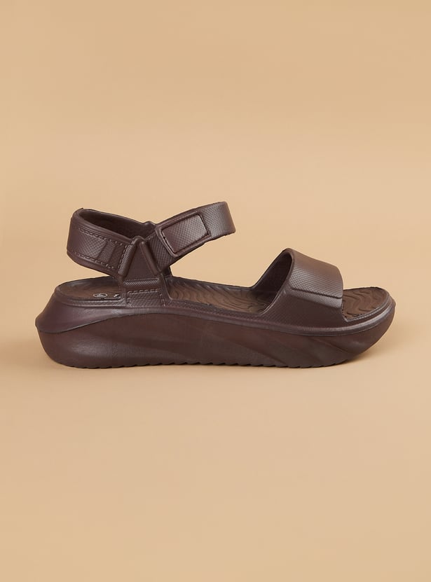 GINGER Solid Adjustable Strap Sandals