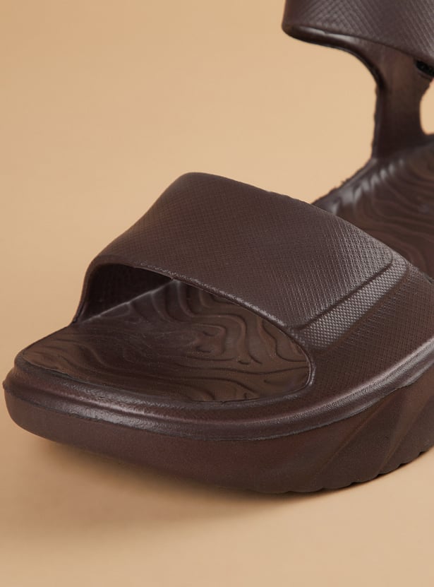 GINGER Solid Adjustable Strap Sandals
