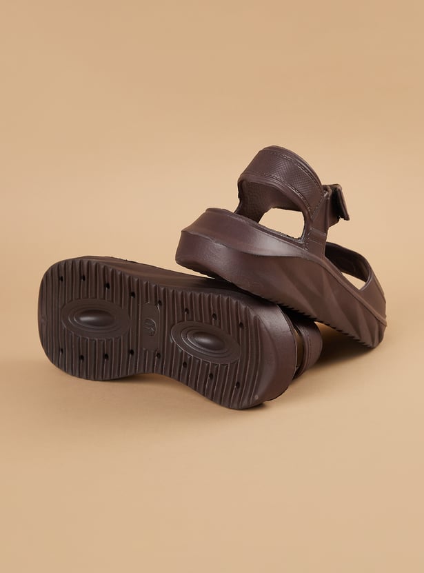 GINGER Solid Adjustable Strap Sandals