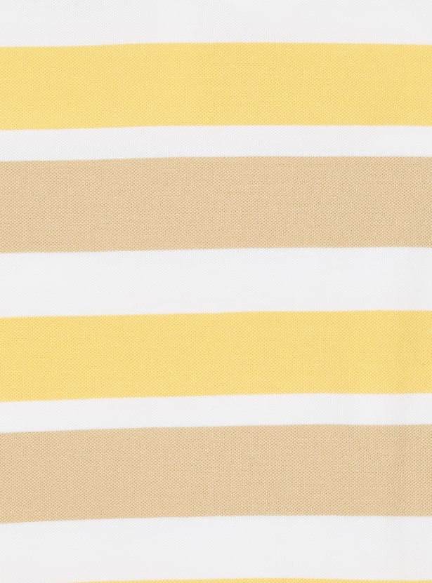 FAME FOREVER Boys Striped Polo T-shirt