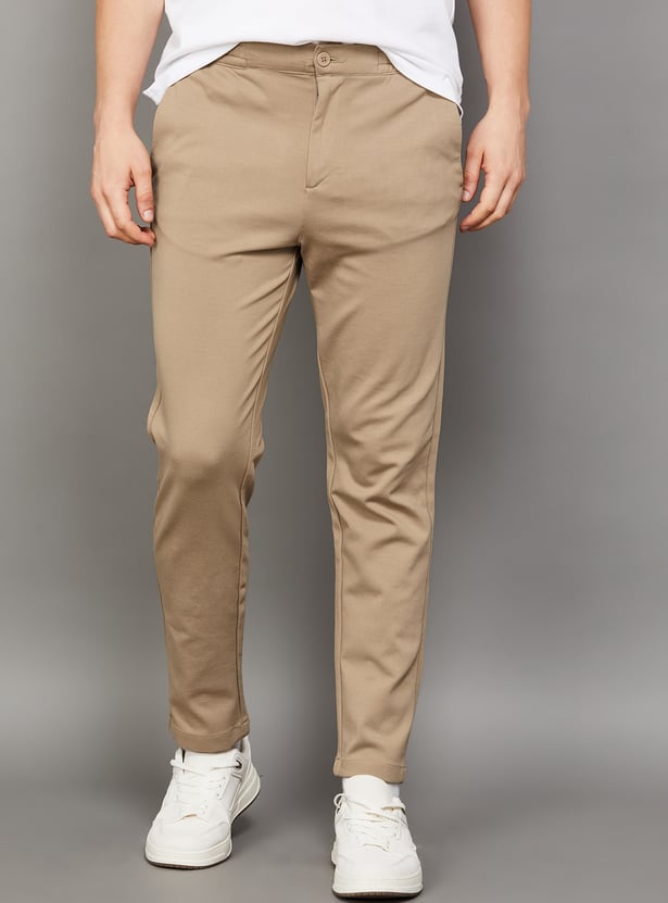 CELIO Solid Super Slim Trousers