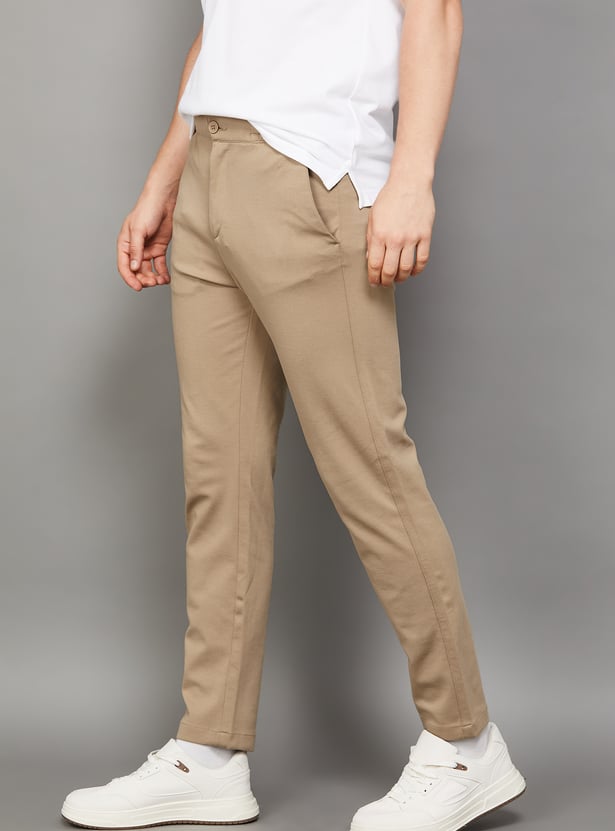 CELIO Solid Super Slim Trousers