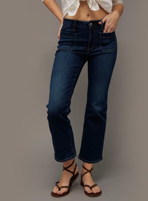 AMERICAN EAGLE Solid Bootcut Jeans