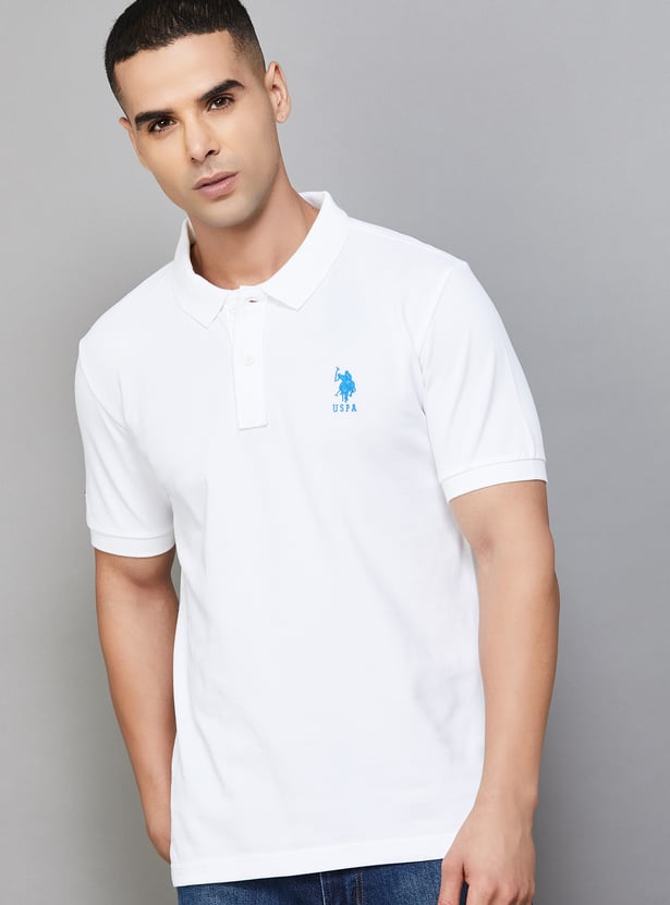 US POLO ASSN Solid Polo T-shirt