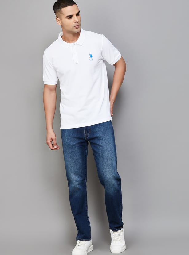 US POLO ASSN Solid Polo T-shirt