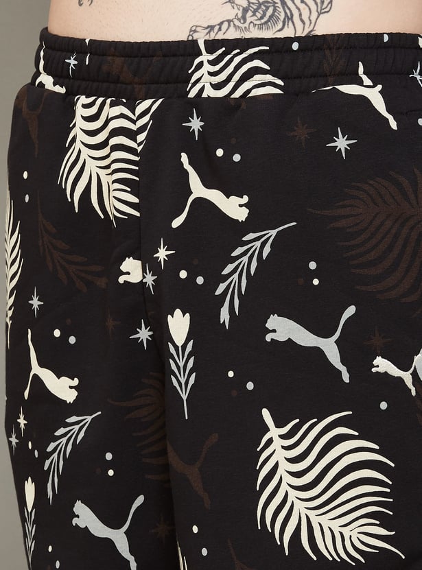 PUMA Brand Print Regular Shorts