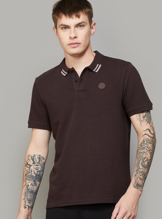 PUMA Textured Polo T-shirt