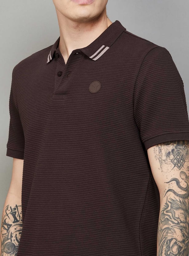 PUMA Textured Polo T-shirt