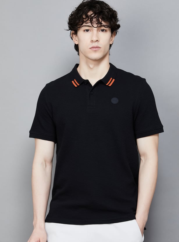PUMA Textured Polo T-shirt