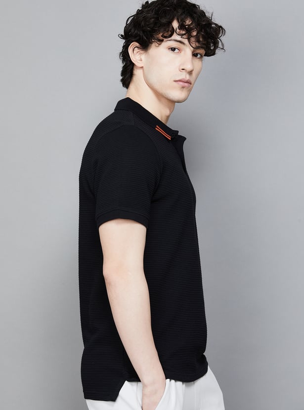 PUMA Textured Polo T-shirt