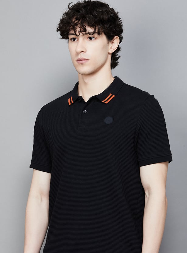 PUMA Textured Polo T-shirt