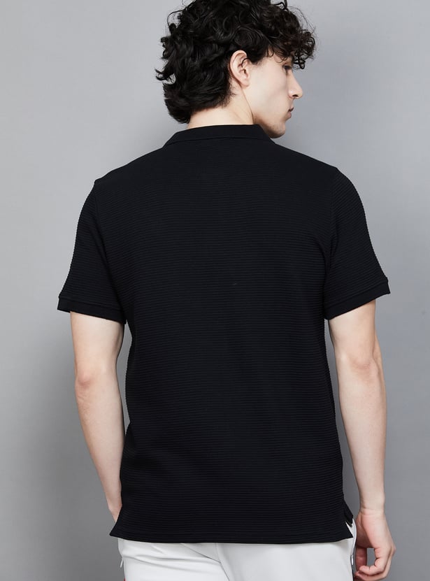 PUMA Textured Polo T-shirt
