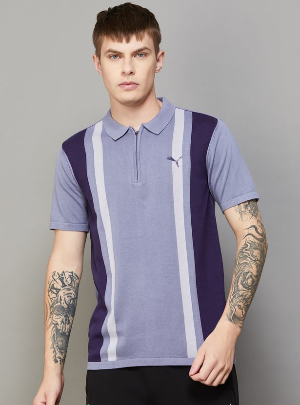 PUMA Striped Polo T-shirt