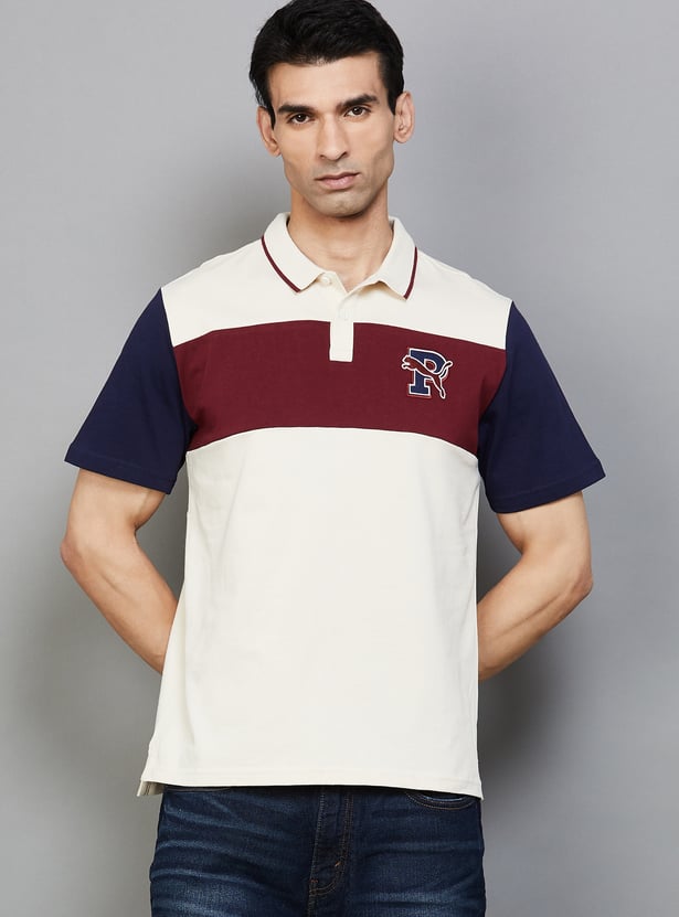 PUMA Colourblock Slim Fit Polo T-shirt